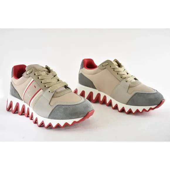 Christian Louboutin Nastroshark Donna Flat Saharienne Platform Lowtop Sneaker 38 - Picture 5 of 14